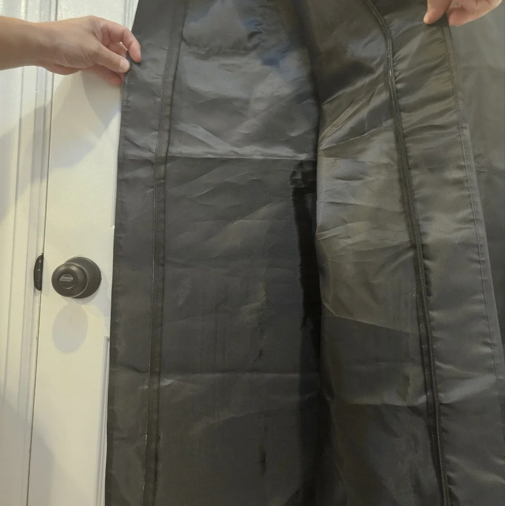 Meurice eco 2 in 1 garment bag/ suit carrier with straps and tag